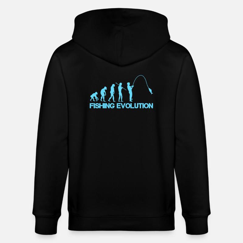 Évolution de la pêche 1 - Veste à capuche bio CULTIVATOR Stanley/Stella Unisexe - noir