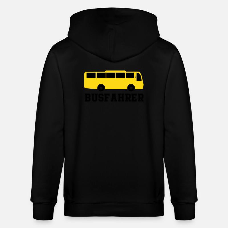 Chauffeur de bus - Veste à capuche bio CULTIVATOR Stanley/Stella Unisexe - noir