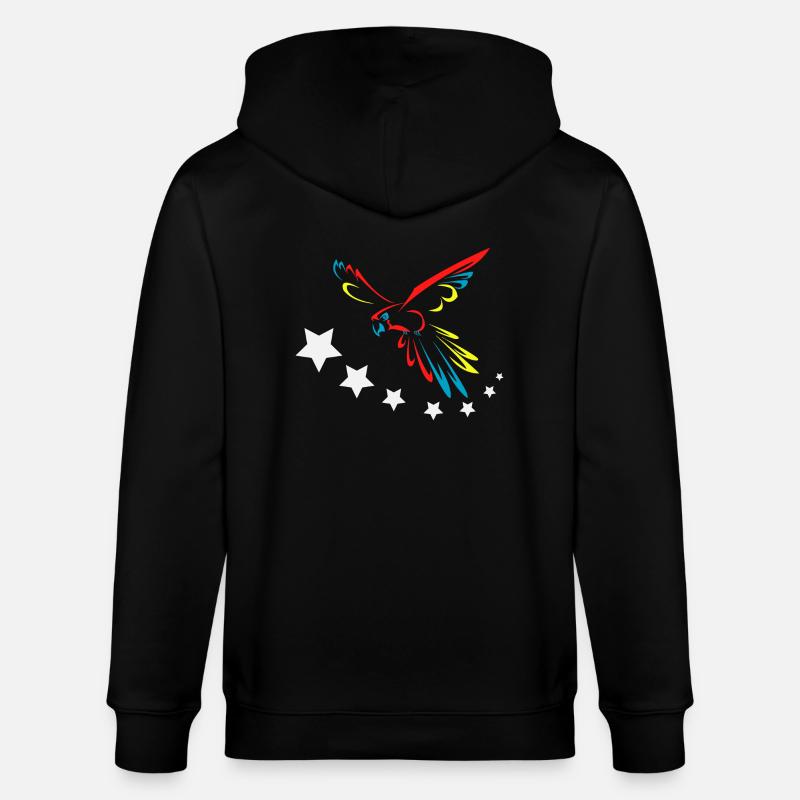 Ara-Flagge - Stanley/Stella Unisex Bio-Kapuzenjacke CULTIVATOR  - Schwarz