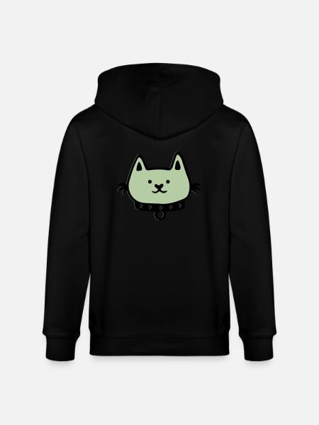 Cat Comic - Stanley/Stella CULTIVATOR  Unisex Organic Hooded Jacket - black