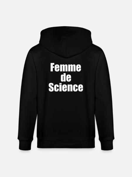 Femme de science - Veste à capuche bio CULTIVATOR Stanley/Stella Unisexe - noir