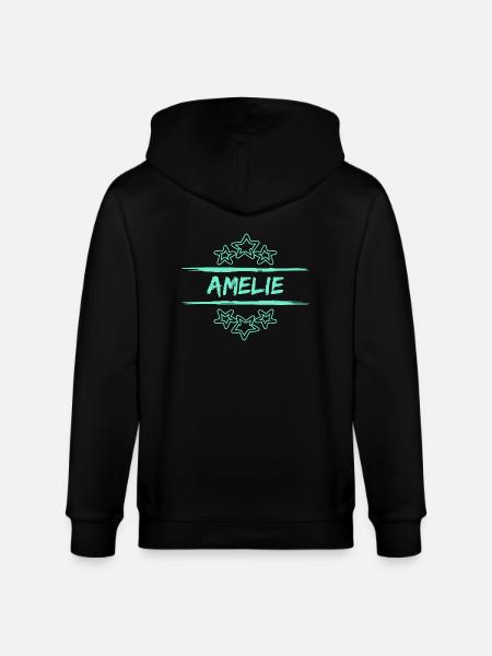 Amelie Amelie - Stanley/Stella CULTIVATOR  Unisex Organic Hooded Jacket - black