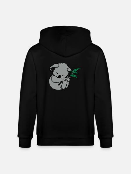 Koala - Stanley/Stella Unisex Bio-Kapuzenjacke CULTIVATOR - Schwarz