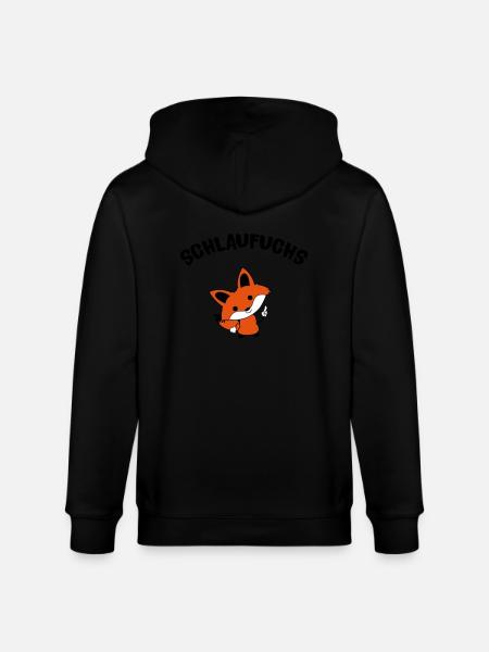 schlaufuchs_02 - Stanley/Stella Unisex Bio-Kapuzenjacke CULTIVATOR  - Schwarz