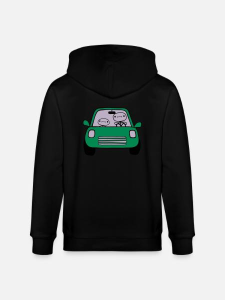 Papa Child Car - Stanley/Stella CULTIVATOR Unisex Organic Hooded Jacket - black