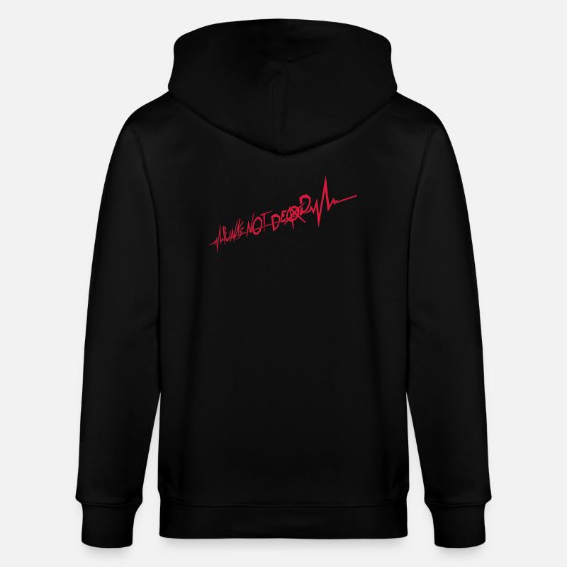 punks not dead Zitat - Stanley/Stella Unisex Bio-Kapuzenjacke CULTIVATOR  - Schwarz