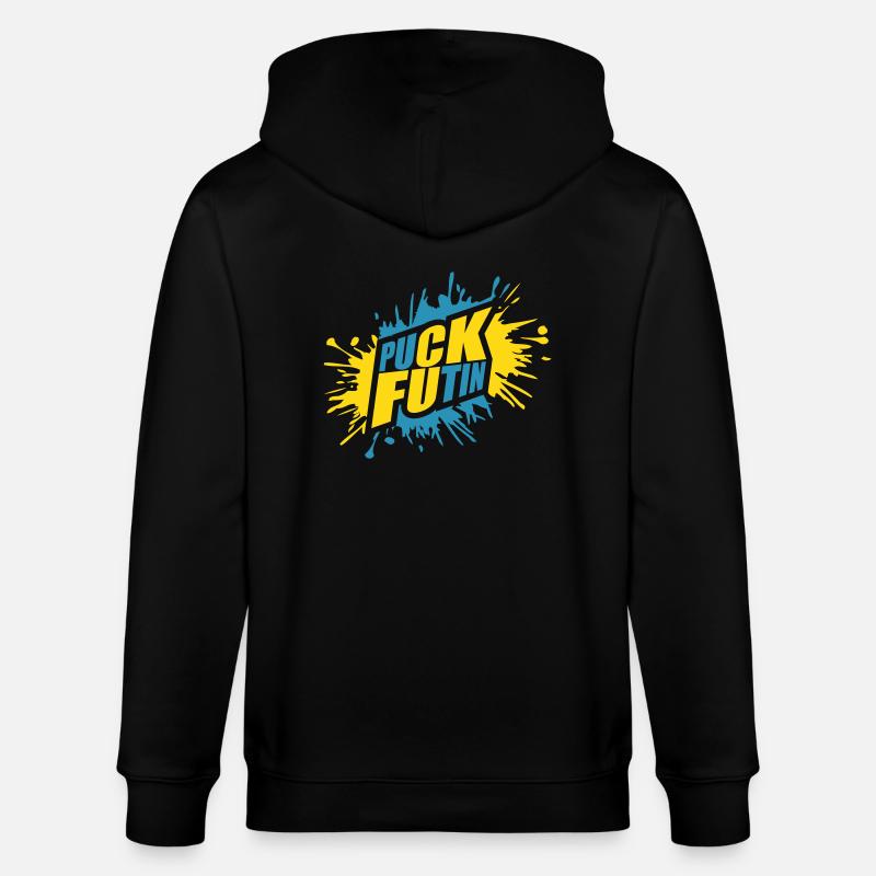 Conception du logo Puck Futin - Veste à capuche bio CULTIVATOR Stanley/Stella Unisexe - noir