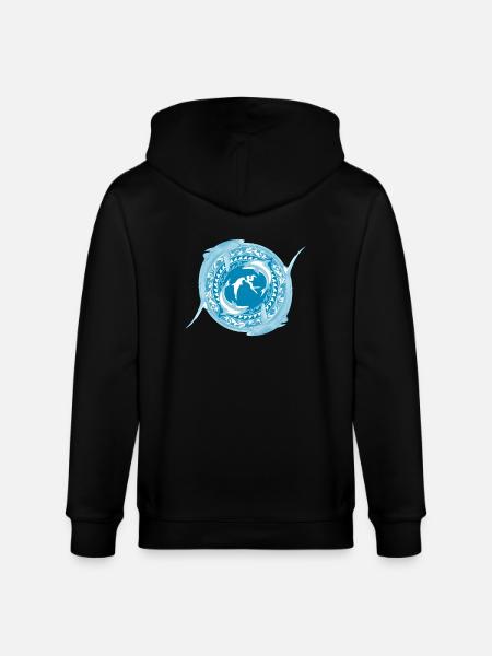 Daughter of Poseidon - Stanley/Stella CULTIVATOR Unisex Organic Hooded Jacket - black