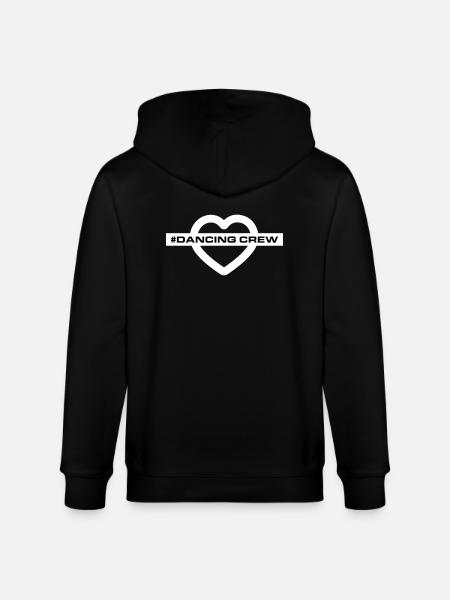Dancing Crew Heart - Stanley/Stella CULTIVATOR Unisex Organic Hooded Jacket - black