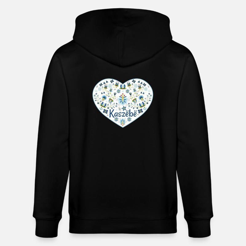 Das Herz von Kaszebe - Stanley/Stella Unisex Bio-Kapuzenjacke CULTIVATOR  - Schwarz