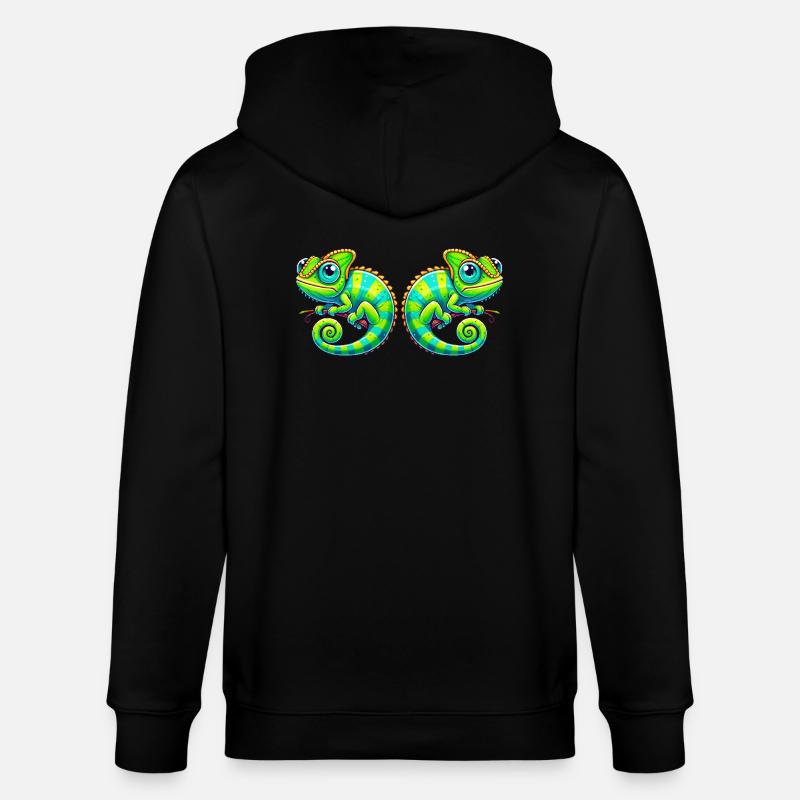 Bande dessinée caméléon - Veste à capuche bio CULTIVATOR Stanley/Stella Unisexe - noir