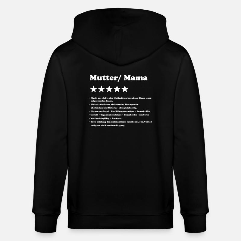 Mom 5 Star Avis - Veste à capuche bio CULTIVATOR Stanley/Stella Unisexe - noir
