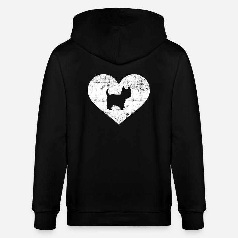 Westie - Veste à capuche bio CULTIVATOR Stanley/Stella Unisexe - noir