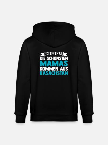 Kasachen Mama Mutter Kasachstan - Stanley/Stella Unisex Bio-Kapuzenjacke CULTIVATOR  - Schwarz