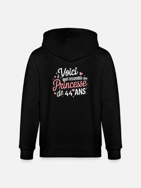 Princesse 44 Ans - Veste à capuche bio CULTIVATOR Stanley/Stella Unisexe - noir