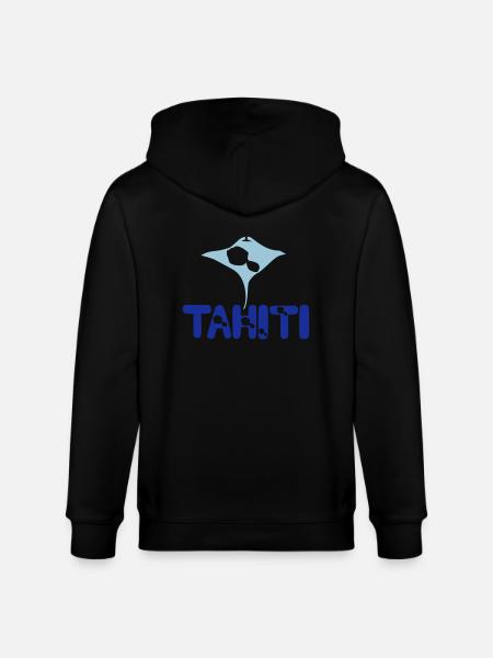 tatovering tahiti kort manta 2 - Stanley/Stella økologisk unisex-hættejakke CULTIVATOR  - sort