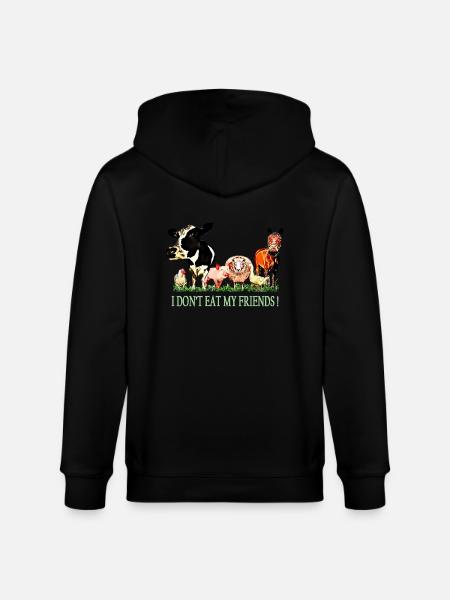 Loving Animals - Stanley/Stella CULTIVATOR  Unisex Organic Hooded Jacket - black