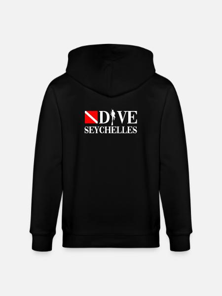 Dive Seychelles - Indian Ocean - Stanley/Stella CULTIVATOR Unisex Organic Hooded Jacket - black