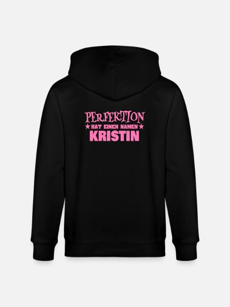 Kristin as a woman's name - Stanley/Stella CULTIVATOR Unisex Organic Hooded Jacket - black