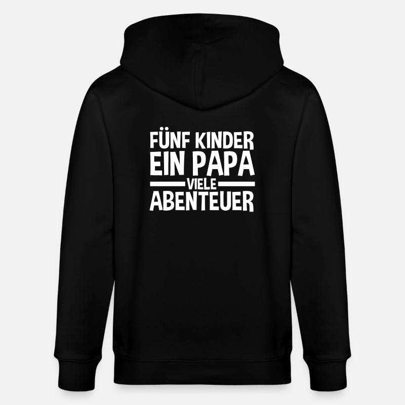 Papa Von 5 Kindern - Stanley/Stella Unisex Bio-Kapuzenjacke CULTIVATOR - Schwarz