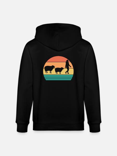 Schäfer Schaf - Stanley/Stella Unisex Bio-Kapuzenjacke CULTIVATOR  - Schwarz