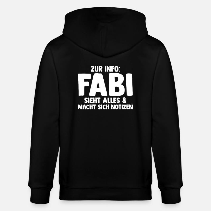 Fabian - Stanley/Stella Unisex Bio-Kapuzenjacke CULTIVATOR  - Schwarz