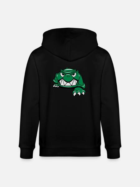 Turtle horror - Stanley/Stella CULTIVATOR  Unisex Organic Hooded Jacket - black