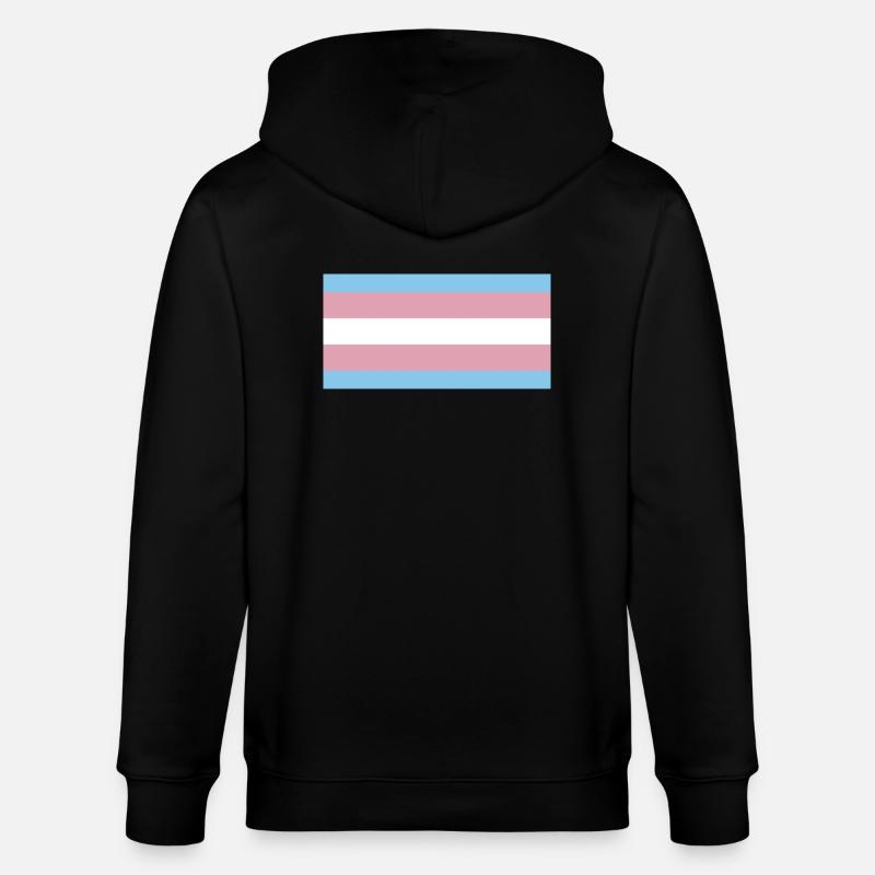 trans pride - Stanley/Stella Unisex Bio-Kapuzenjacke CULTIVATOR  - Schwarz