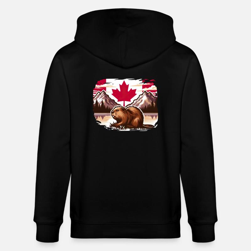 Canada Bieber 4 - Veste à capuche bio CULTIVATOR Stanley/Stella Unisexe - noir