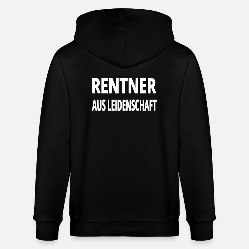 Rentner - Stanley/Stella Unisex Bio-Kapuzenjacke CULTIVATOR  - Schwarz