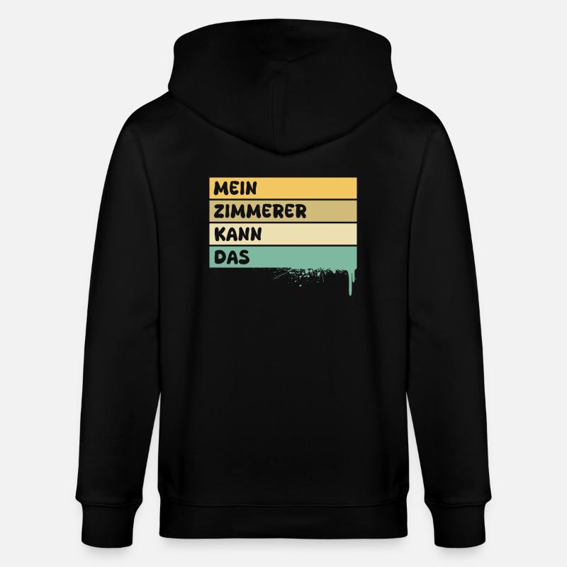 Zimmerer - Stanley/Stella Unisex Bio-Kapuzenjacke CULTIVATOR  - Schwarz