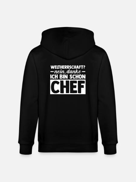 Teamleiter Chef Abschied - Stanley/Stella Unisex Bio-Kapuzenjacke CULTIVATOR - Schwarz