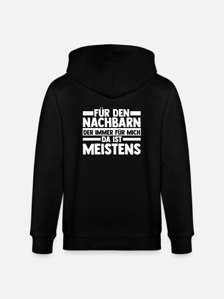 Nachbarschaft Bester Nachbar - Stanley/Stella Unisex Bio-Kapuzenjacke CULTIVATOR  - Schwarz