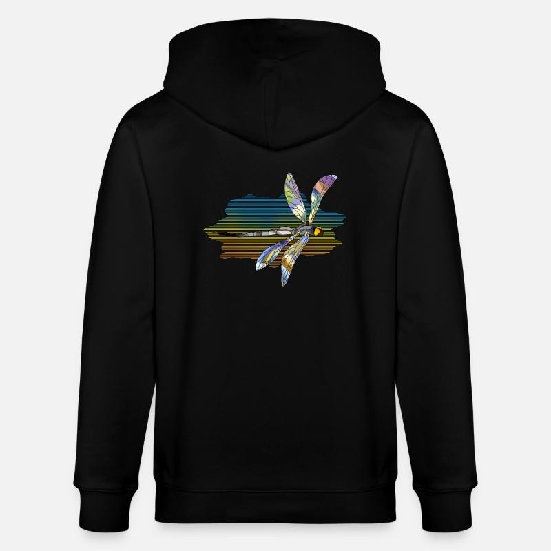 Libellule - Veste à capuche bio CULTIVATOR Stanley/Stella Unisexe - noir