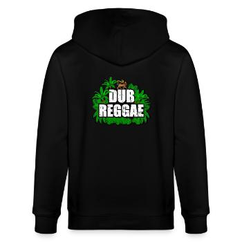 Reggae Dub - Stanley/Stella Unisex Bio-Kapuzenjacke CULTIVATOR  - Schwarz - Hinten - Anna (173cm)