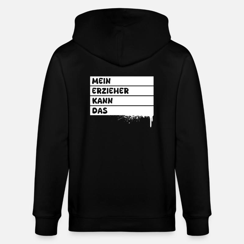 Beruf Erzieher - Stanley/Stella Unisex Bio-Kapuzenjacke CULTIVATOR  - Schwarz