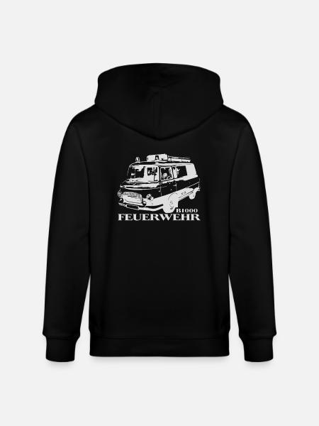 Barkas B1000 Feuerwehr - Stanley/Stella Unisex Bio-Kapuzenjacke CULTIVATOR - Schwarz