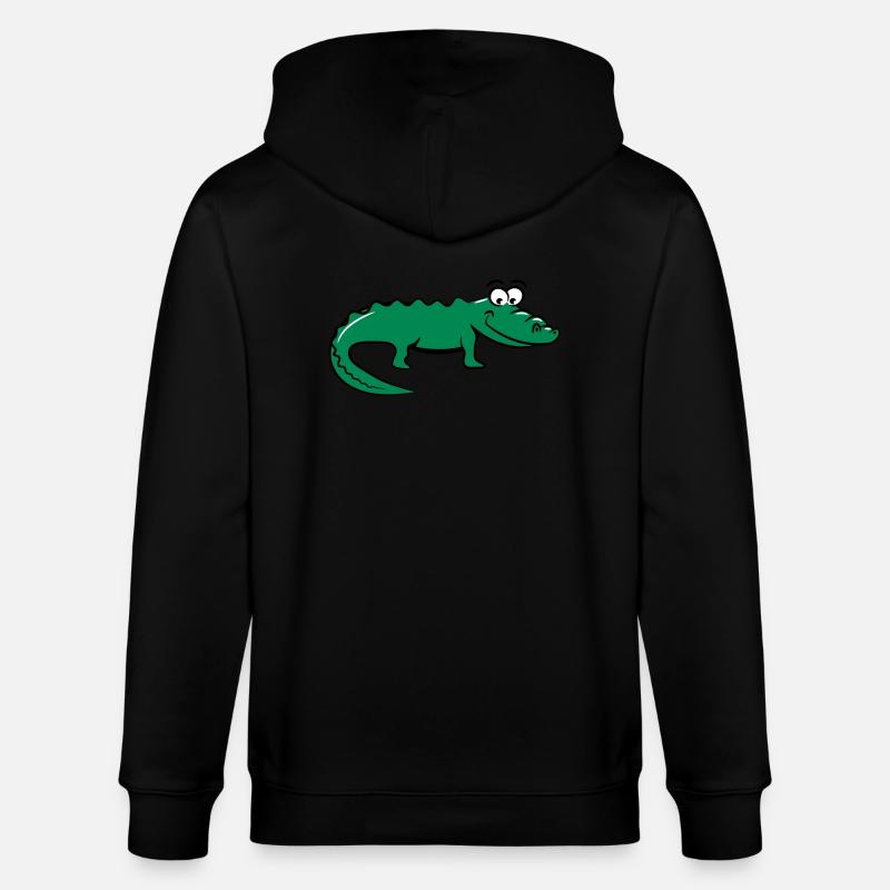 Crocodile douce aimante - Veste à capuche bio CULTIVATOR Stanley/Stella Unisexe - noir