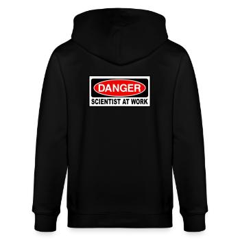 Scientist - Stanley/Stella CULTIVATOR  Unisex Organic Hooded Jacket - black - Back - Anna (173cm)