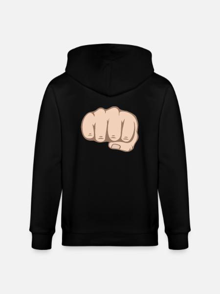 Fist - Stanley/Stella CULTIVATOR Unisex Organic Hooded Jacket - black