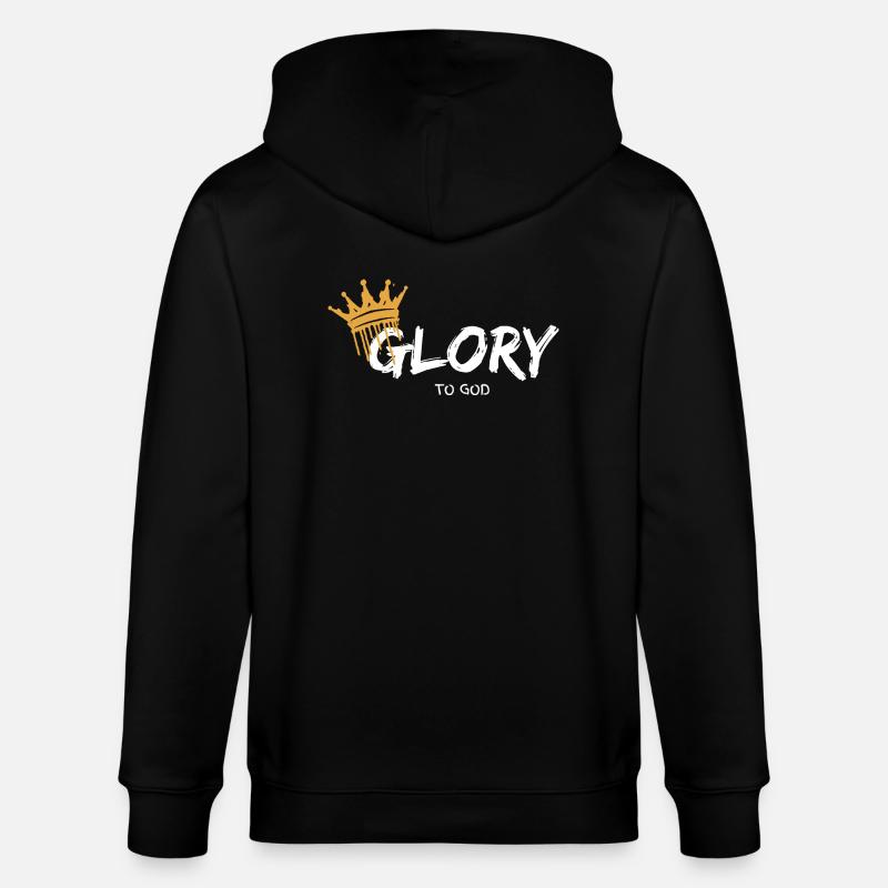 Gloire à DIEU - Veste à capuche bio CULTIVATOR Stanley/Stella Unisexe - noir