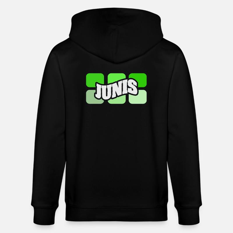 Nom Junis - Veste à capuche bio CULTIVATOR Stanley/Stella Unisexe - noir