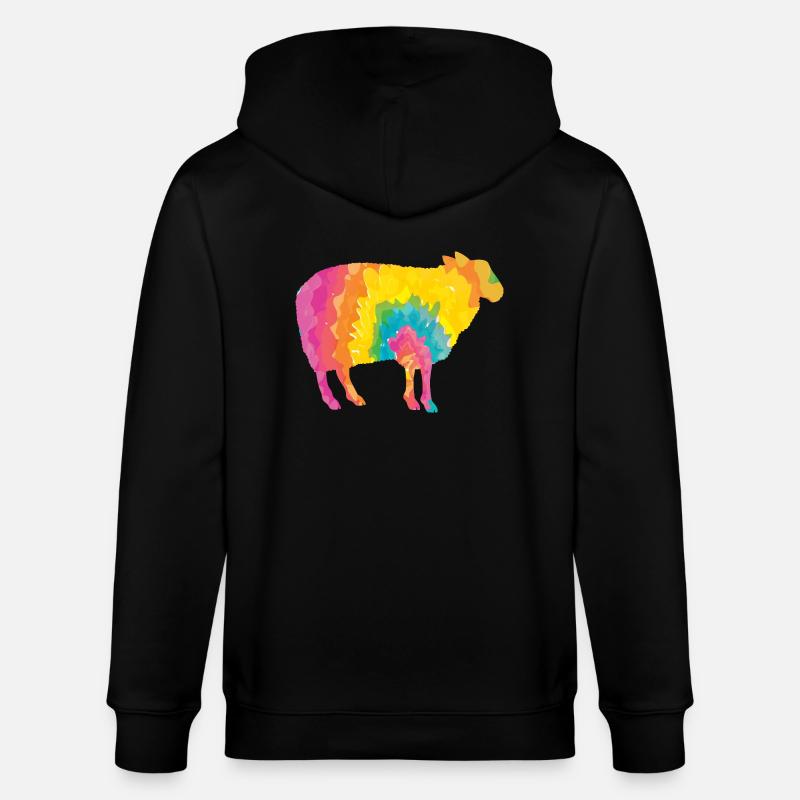 Schäfer Schaf - Stanley/Stella Unisex Bio-Kapuzenjacke CULTIVATOR  - Schwarz