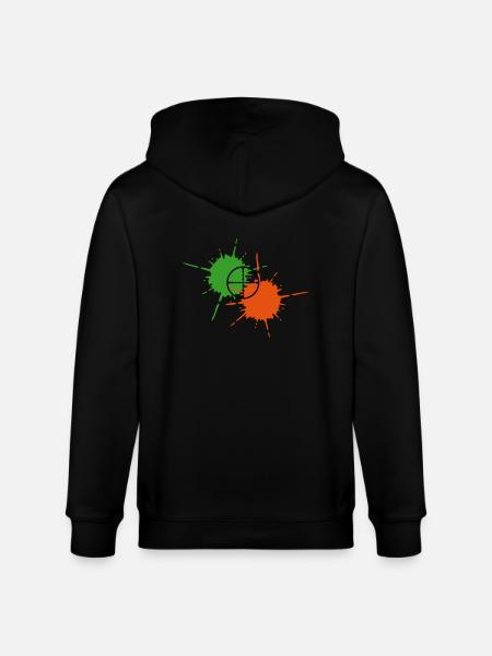 Paintball - Stanley/Stella CULTIVATOR Unisex Organic Hooded Jacket - black