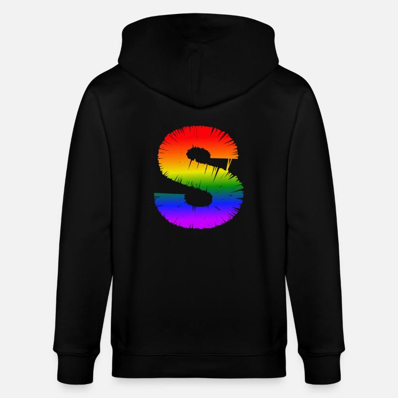 Regenbogen-S - Stanley/Stella Unisex Bio-Kapuzenjacke CULTIVATOR  - Schwarz
