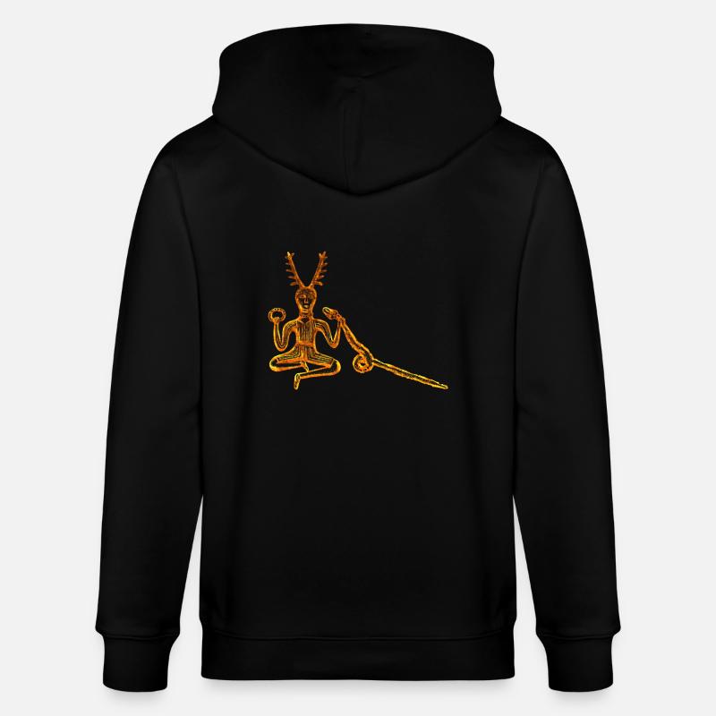 Cernunnos (4 utilisation sur dark) - Veste à capuche bio CULTIVATOR Stanley/Stella Unisexe - noir