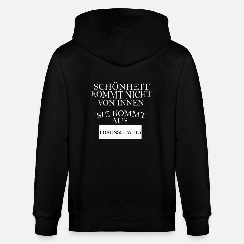 Braunschweig - Stanley/Stella Unisex Bio-Kapuzenjacke CULTIVATOR  - Schwarz