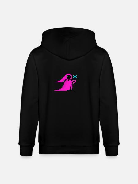 Magician pink - Stanley/Stella CULTIVATOR Unisex Organic Hooded Jacket - black