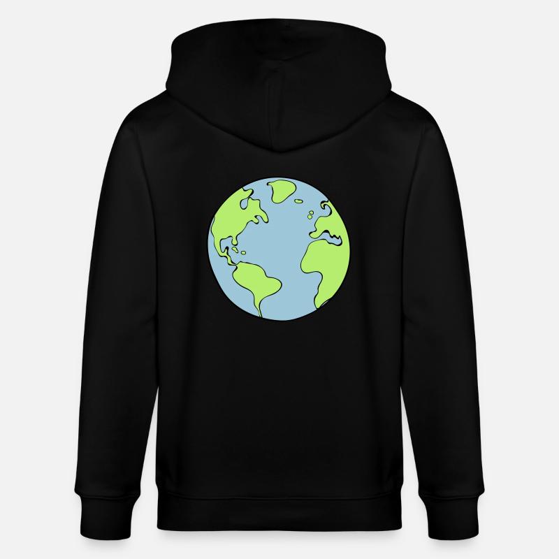 terre - Veste à capuche bio CULTIVATOR Stanley/Stella Unisexe - noir