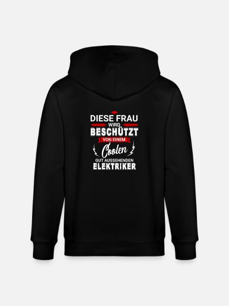 ELEKTRIKER - Stanley/Stella Unisex Bio-Kapuzenjacke CULTIVATOR - Schwarz